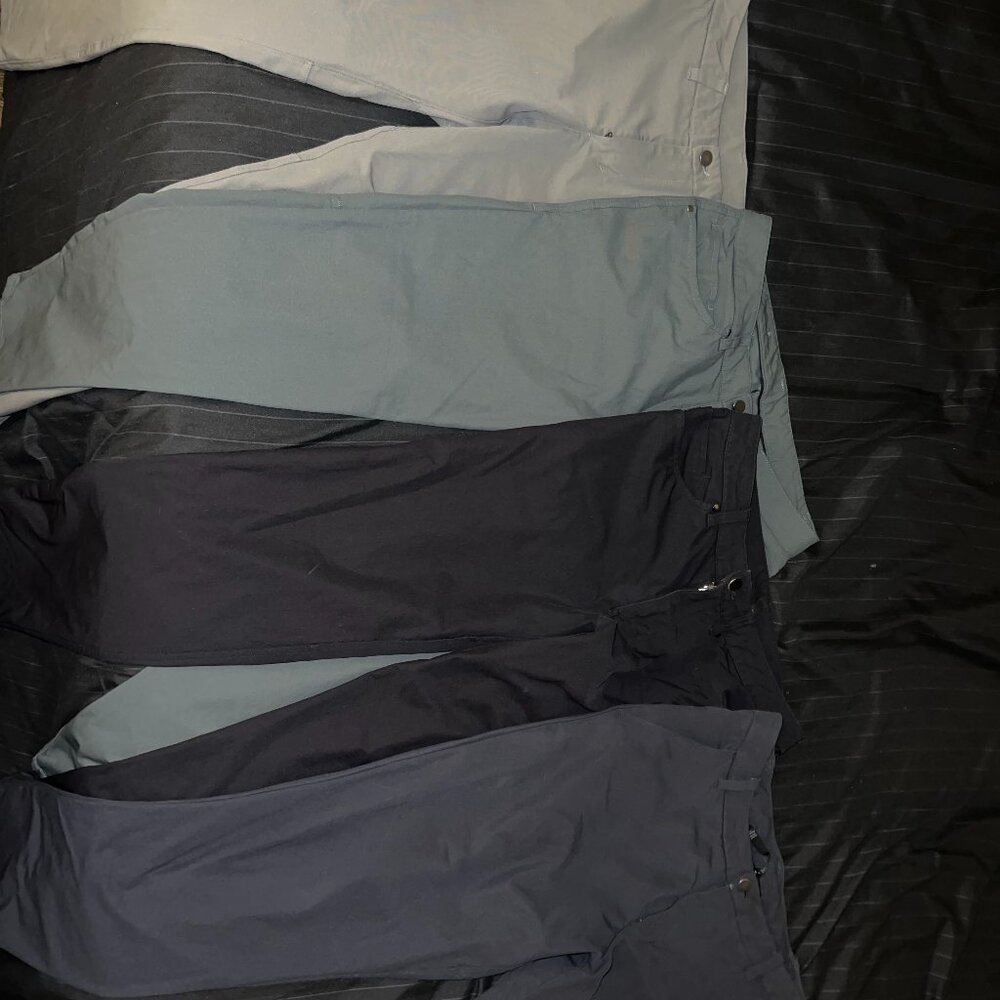 Bundle of Lululemon Men's Grey and Black Trousers